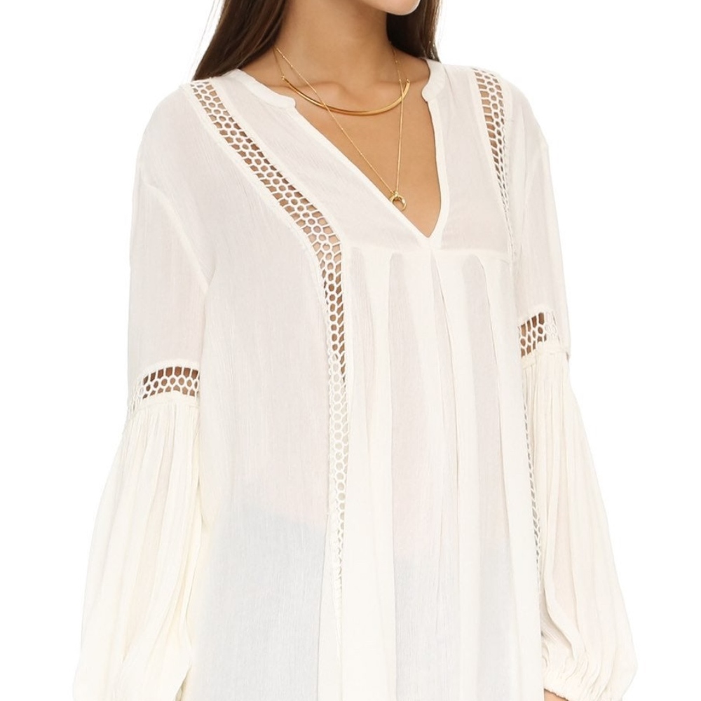 White Free People Tunic + slip XS fits M/ L